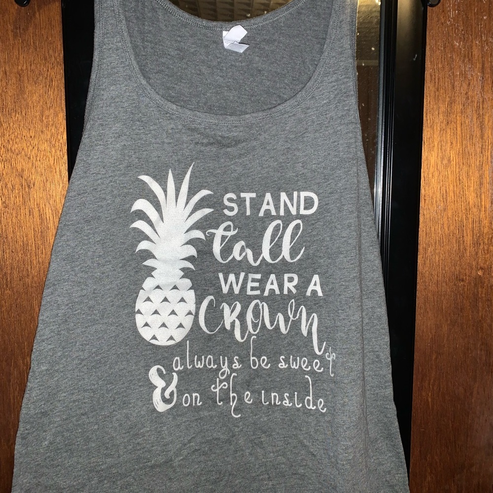Pineapple Bella canvas tank. Medium